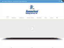 Tablet Screenshot of hammerheadcleaning.com